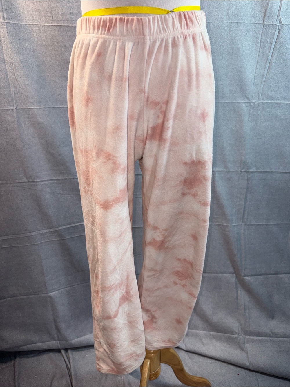 2170-Rae Dunn Pink Tie-Dye Plush Lounge Pants